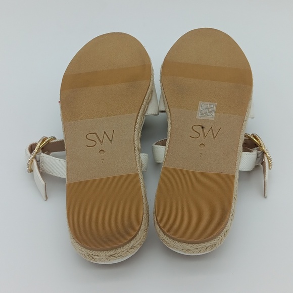 ๐ NWOT Stuart Weitzman Crystal Buckle Espadrilles - Picture 15 of 16